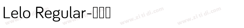 Lelo Regular字体转换